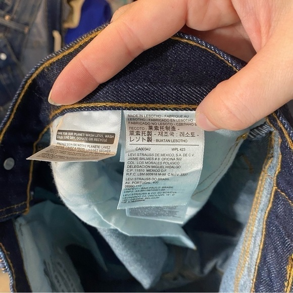 Levi’s 505 38x30 Blue Jeans Men’s Denim Relaxed - Picture 6 of 7